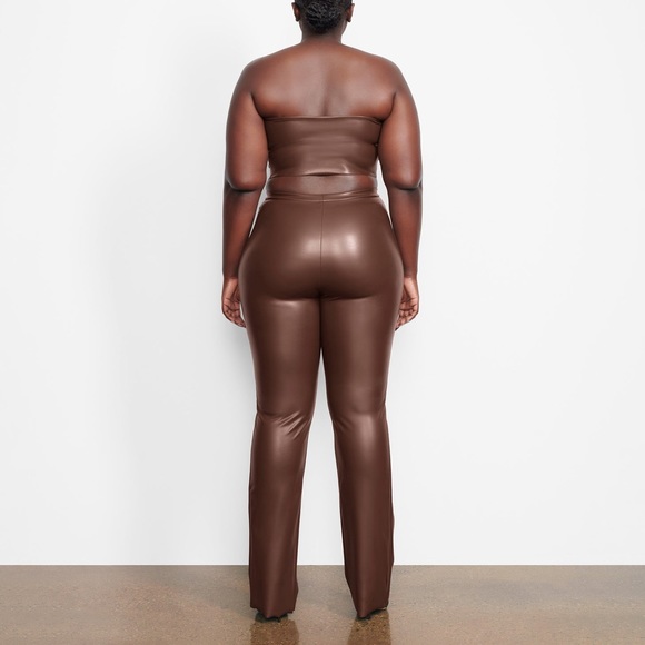 FAUX LEATHER TUBE TOP - Picture 3 of 8